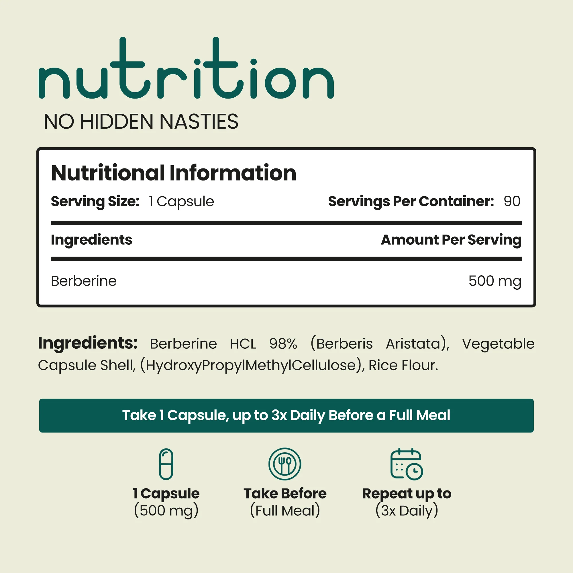 Berberine HCL Capsules - Image 3