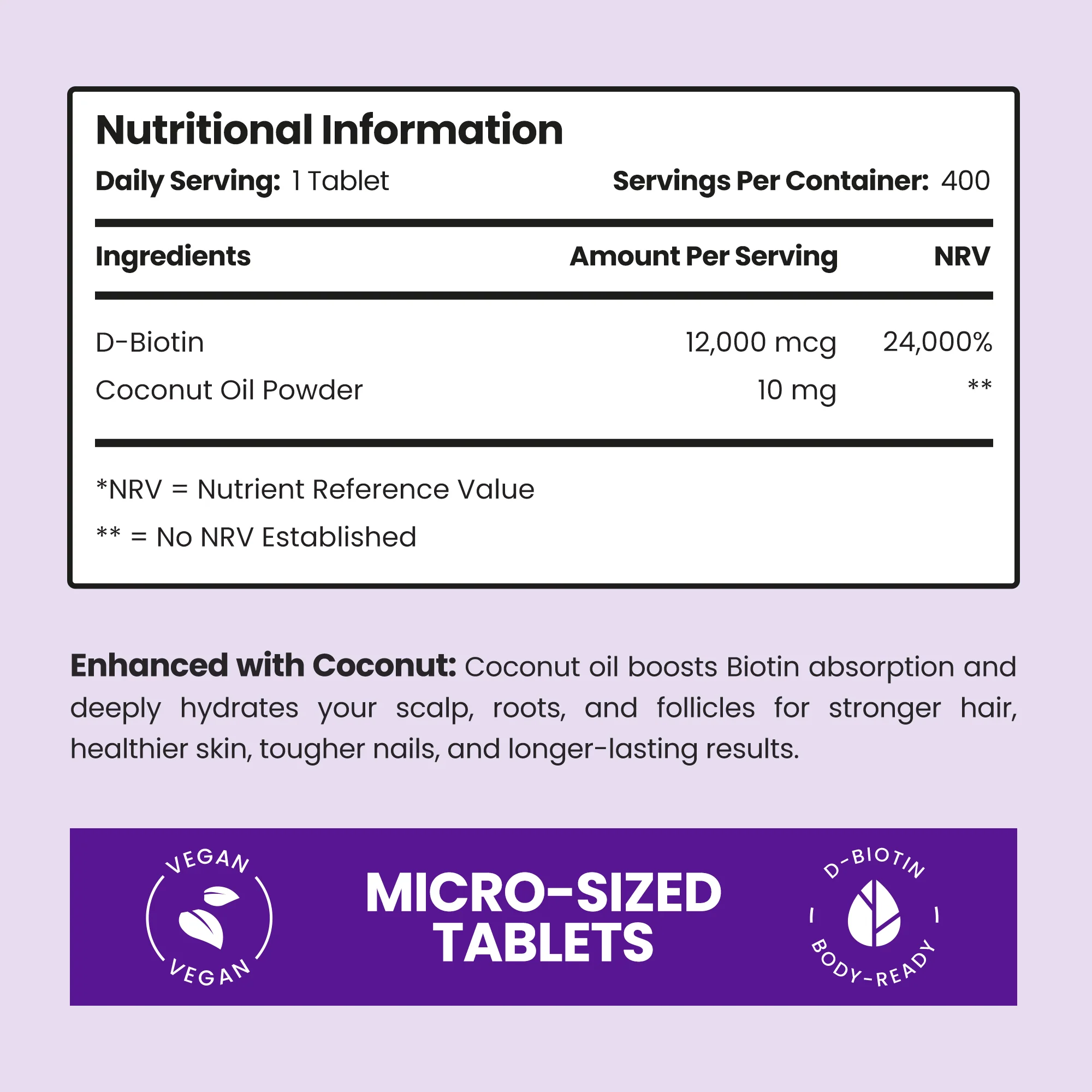 Biotin Tablets with Coconut - Image 8