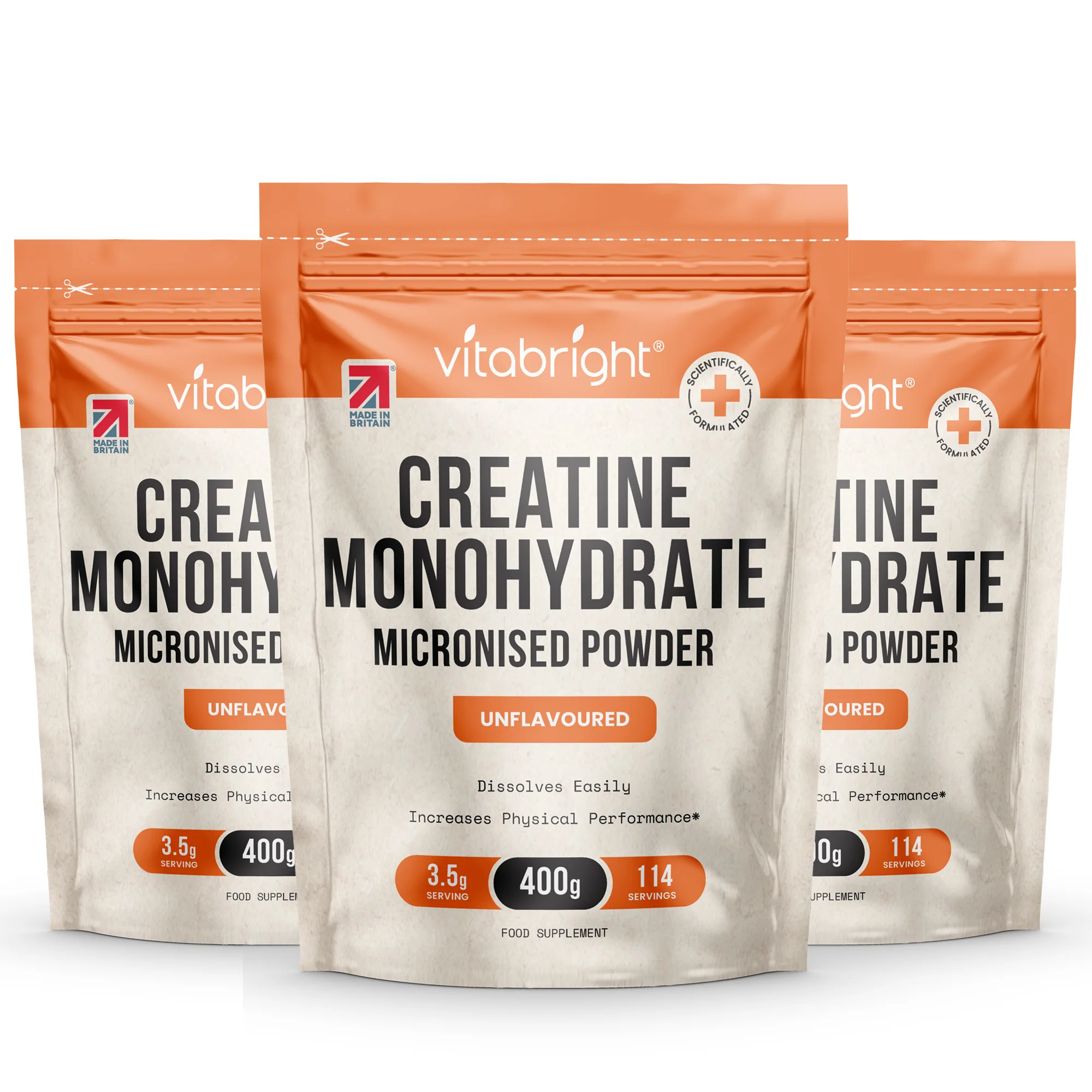 Creatine Monohydrate Powder 400g Pouch Micronised for Easy Dissolving - Image 14