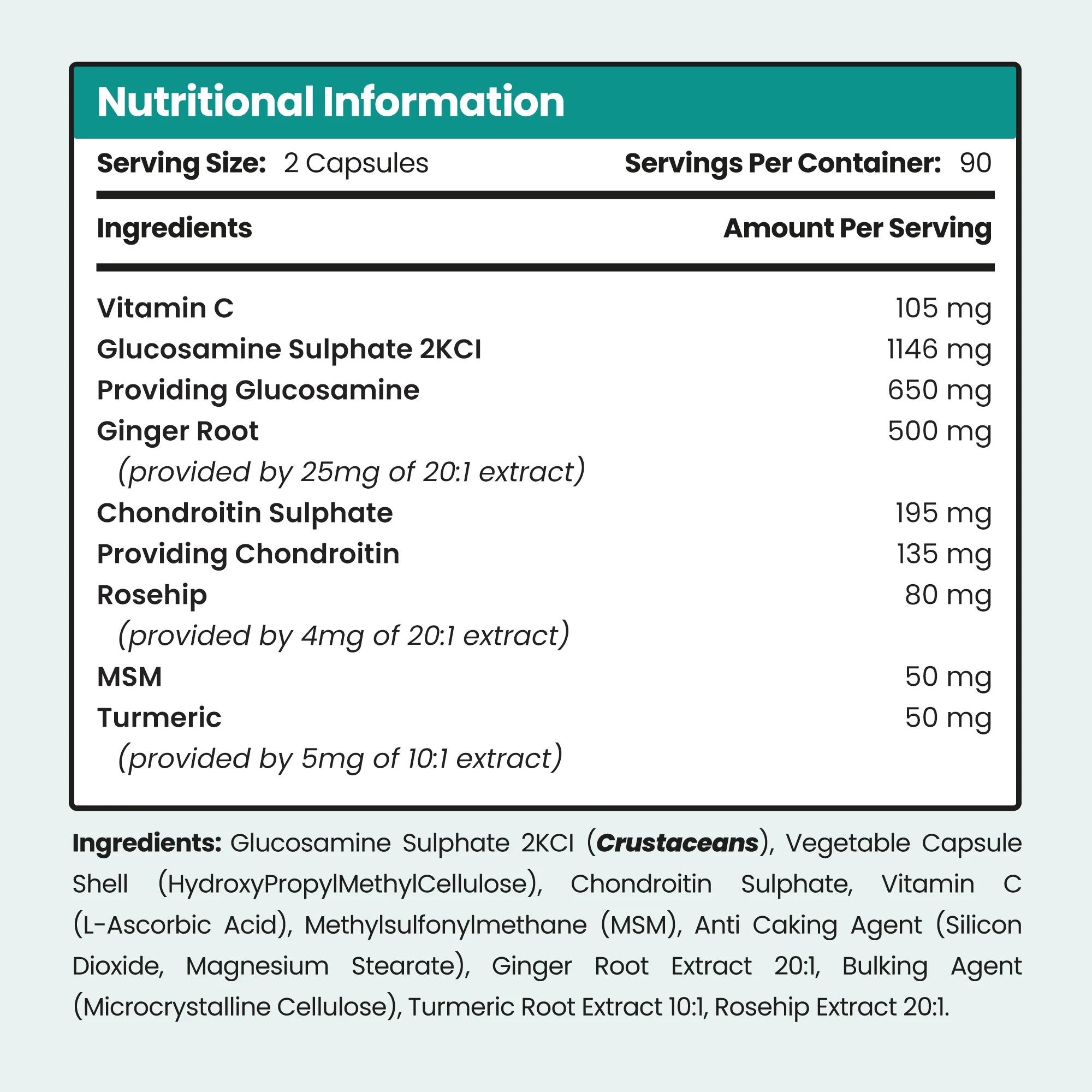 Glucosamine Chondroitin MSM Complex - Image 8