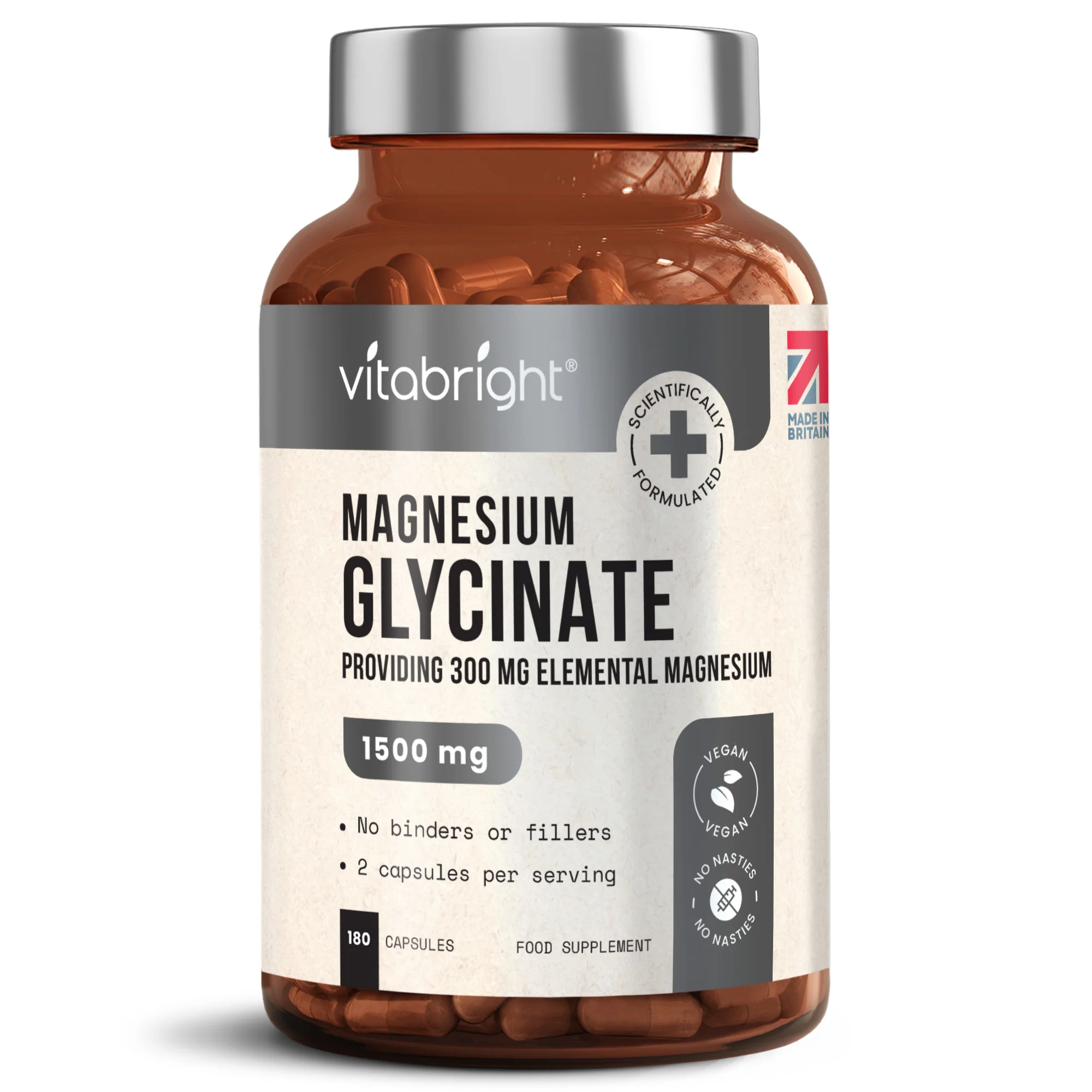 Magnesium Glycinate Tablets in Vegan Capsules - Image 13
