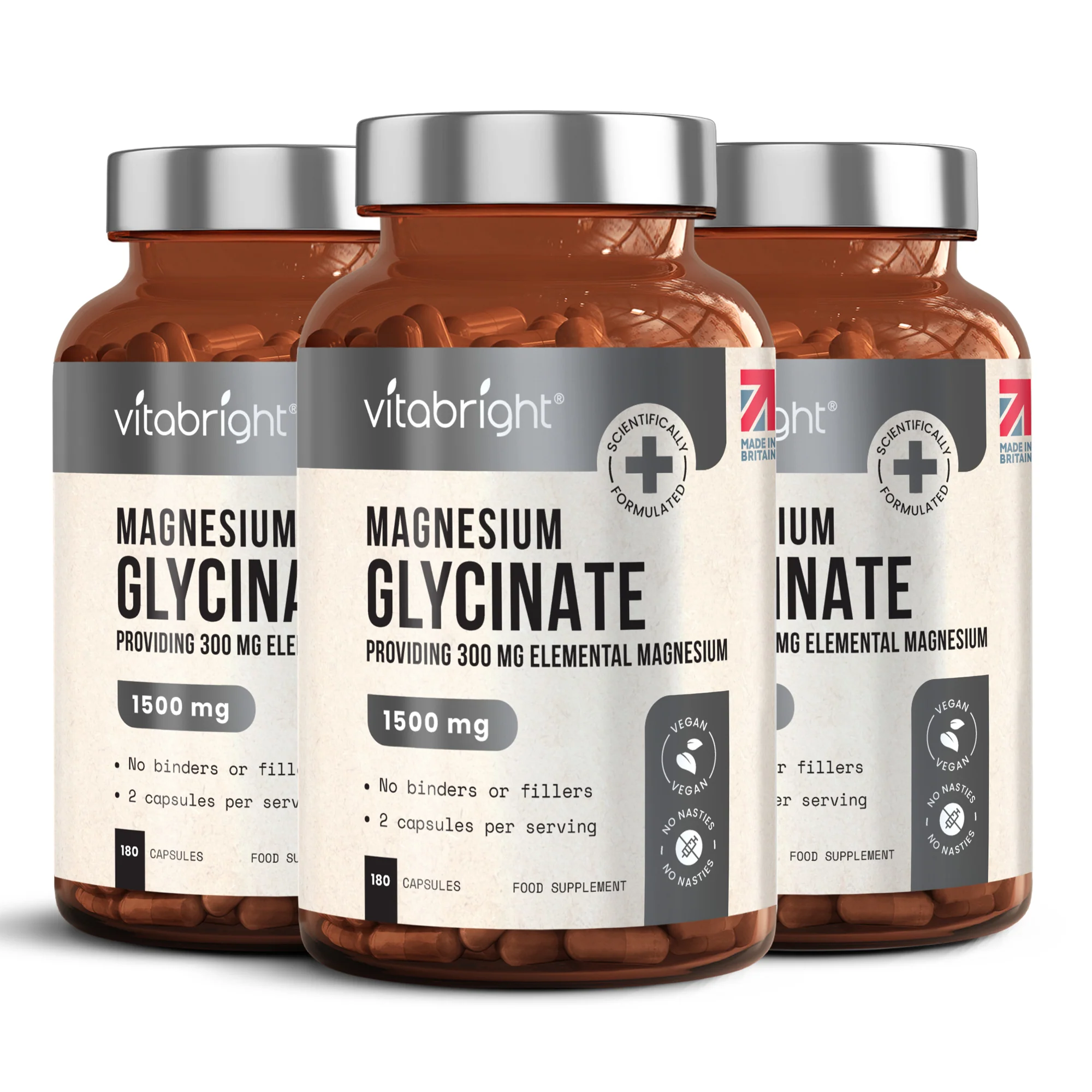 Magnesium Glycinate Tablets in Vegan Capsules - Image 11