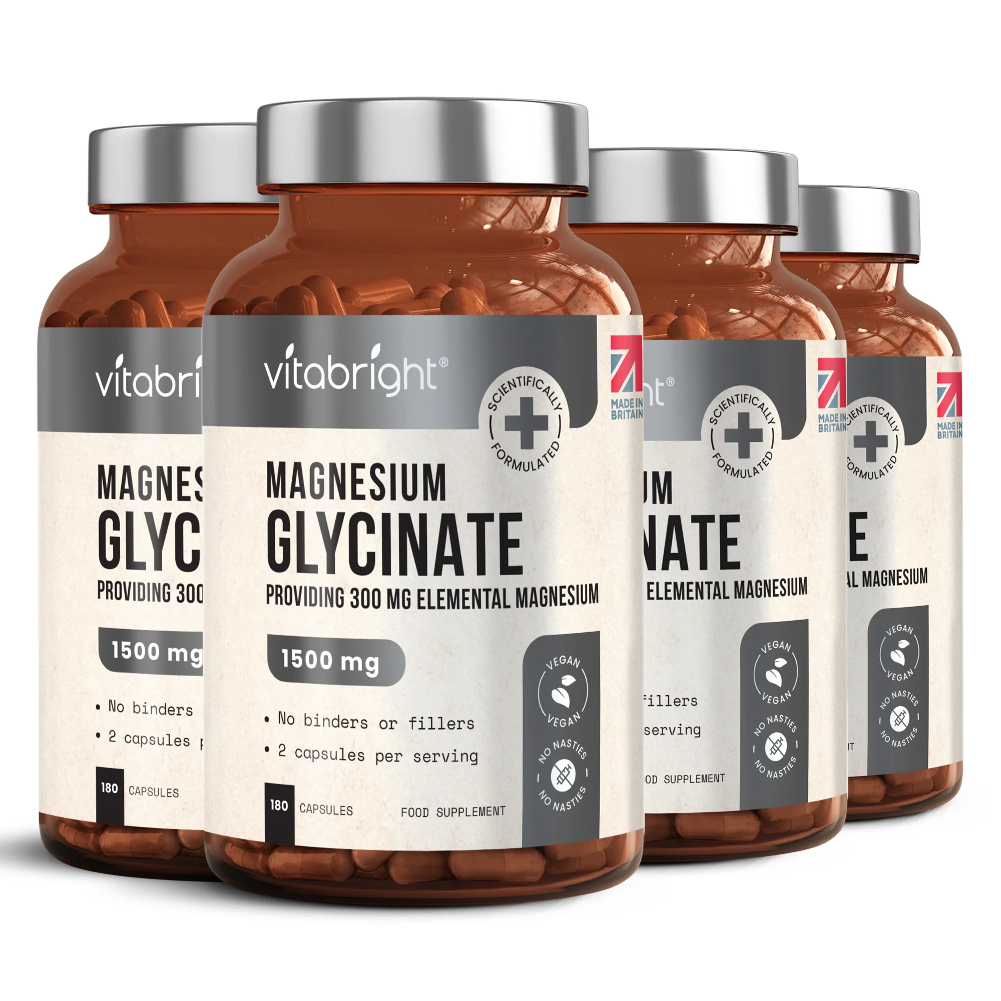 Magnesium Glycinate Tablets in Vegan Capsules - Image 12