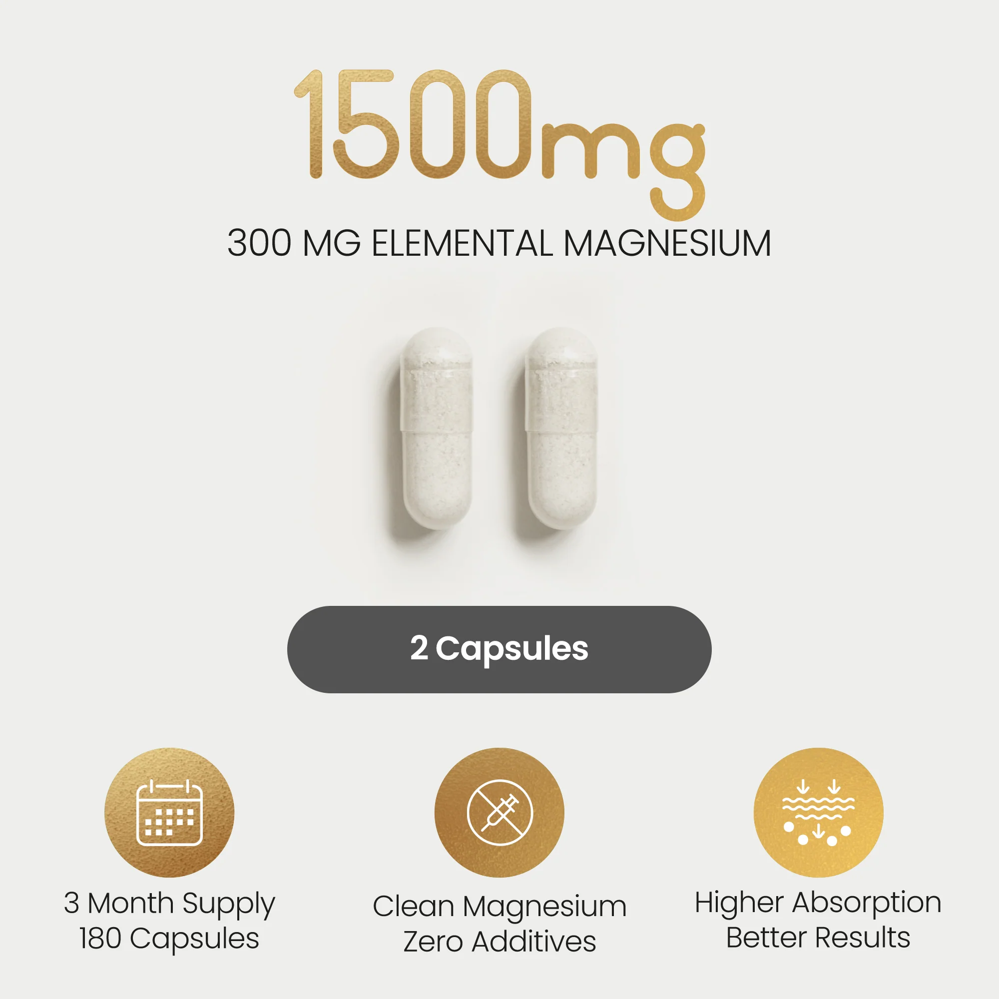 Magnesium Glycinate Tablets in Vegan Capsules - Image 5
