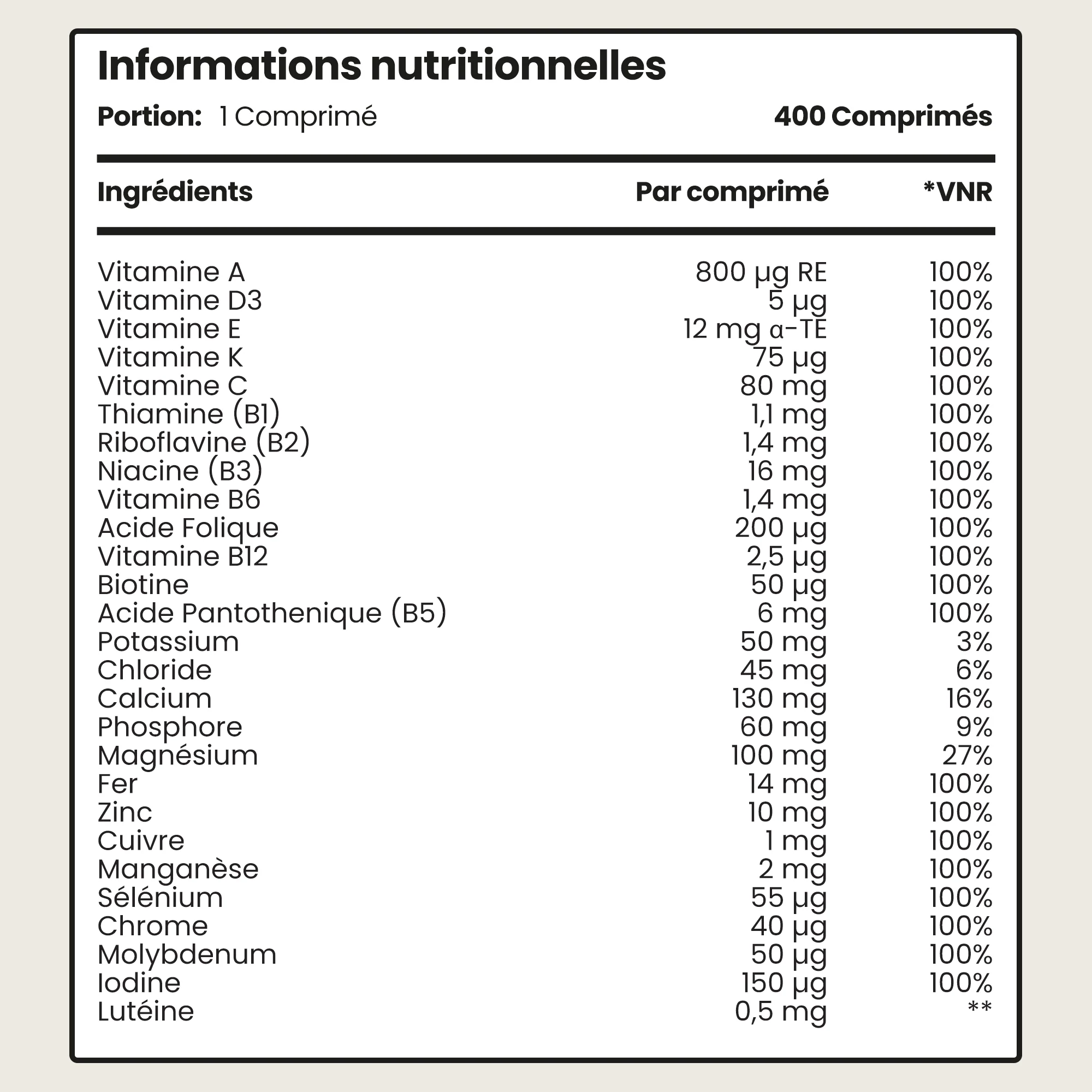 Multivitamines et Minéraux - Image 3