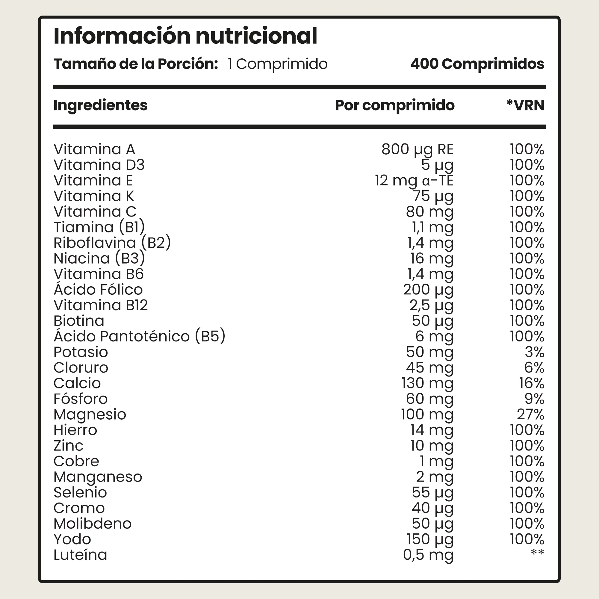 Multivitamínico y Minerales - Image 3