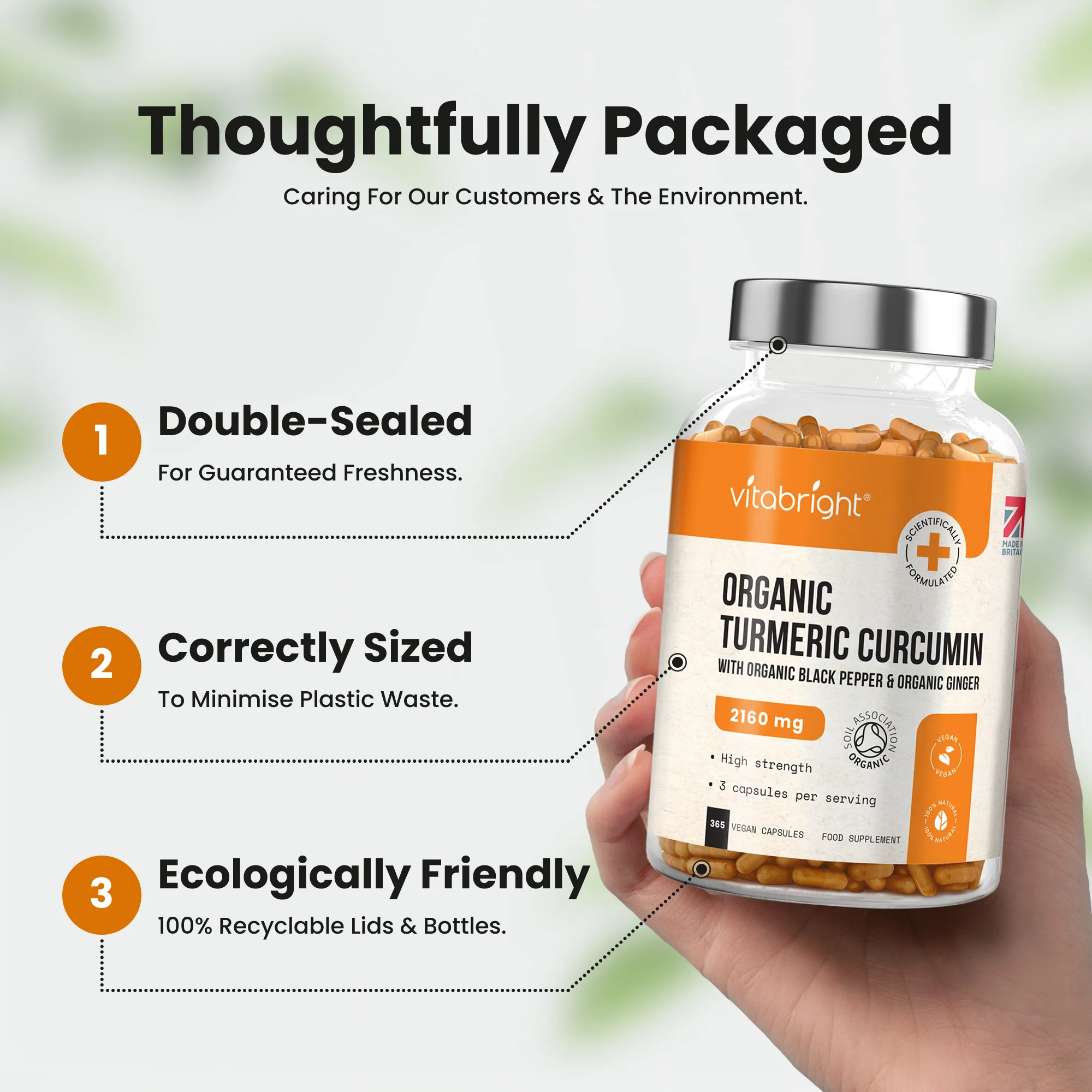 Turmeric Capsules with Black Pepper & Ginger - Image 6