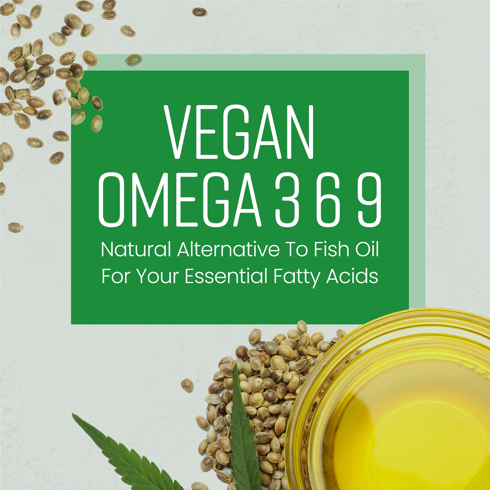 Vegan Omega 3 6 9 Capsules - Hemp Seed Oil - Image 5