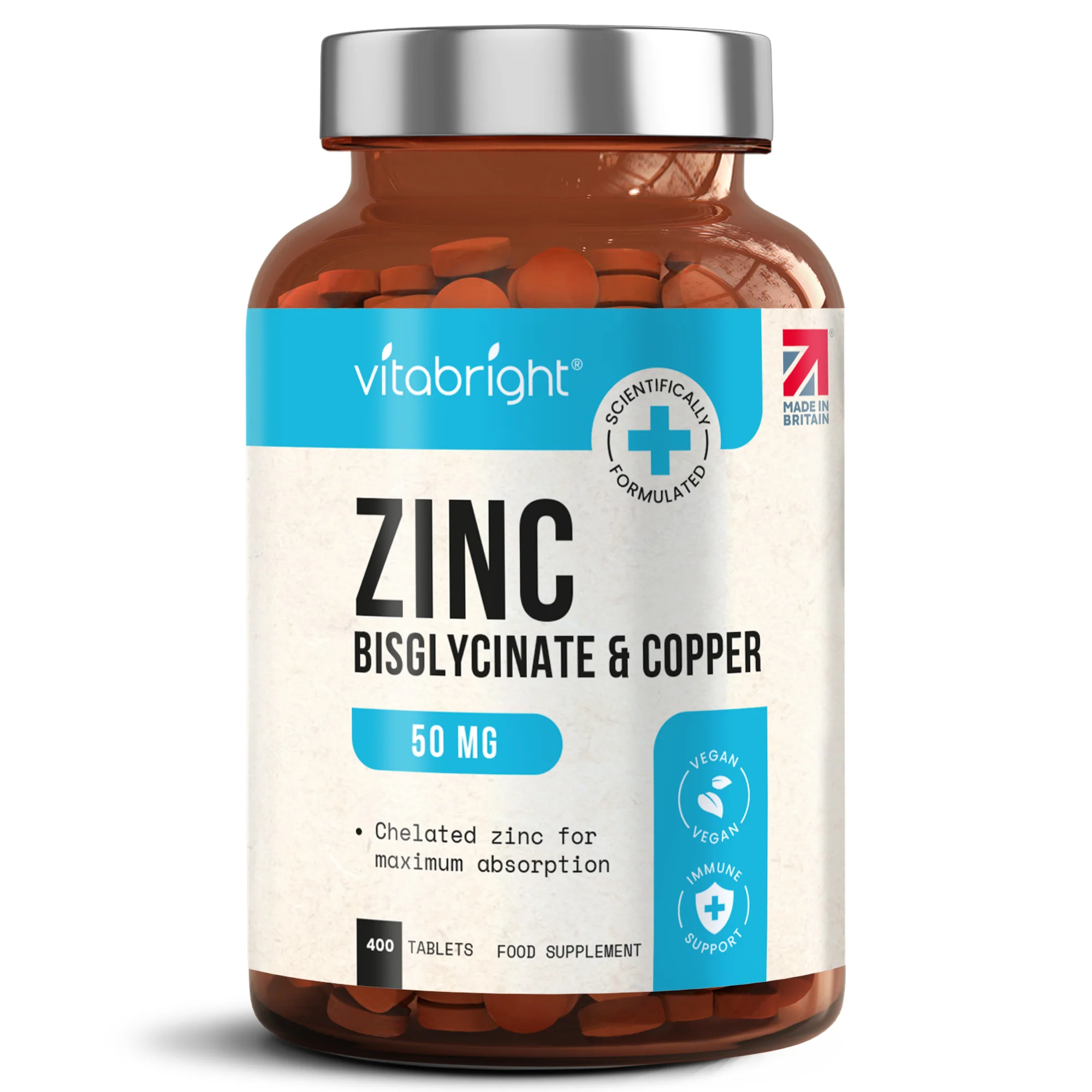 Zinc Bisglycinate Tablets with Copper - Image 15