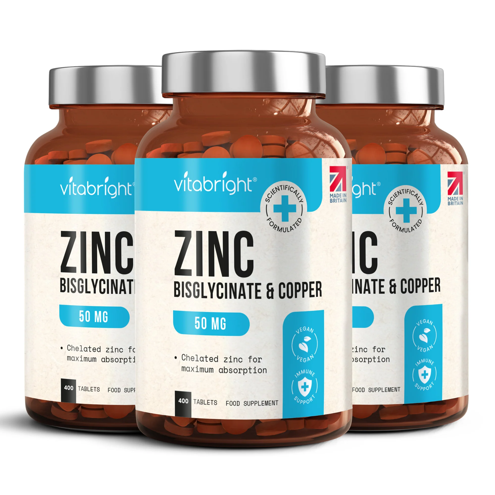Zinc Bisglycinate Tablets with Copper - Image 13